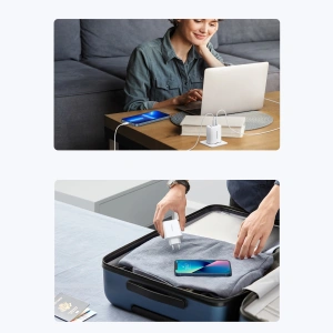 Hurtownia GSM - Ładowarka sieciowa UGREEN 2xUSB-C / USB-A 65W PD, QC, PPS biała (CD275) - UGR1748 - {ean13} - Hurt