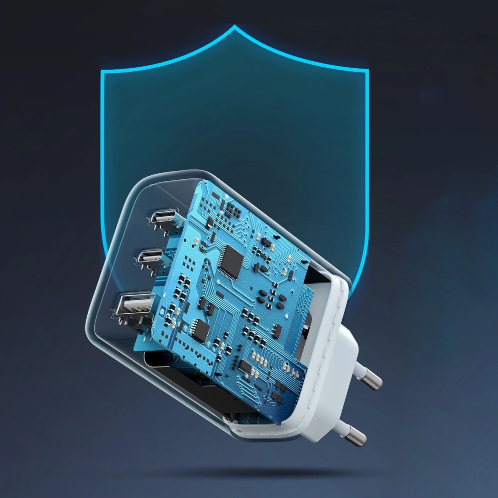 Hurtownia GSM - UGREEN 2xUSB-C / USB-A 65W PD, QC, PPS fehér hálózati töltő (CD275) - UGR1748 - {ean13} - Hurt
