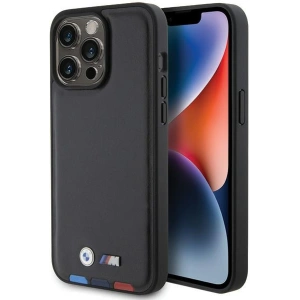 Hurtownia GSM - Case BMW BMHCP15X22PTDK Apple iPhone 15 Pro Max Leder Stempel Tricolor schwarz/black - BMW521 - {ean13} - Hurt