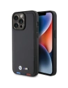 BMW BMHCP15X22PTDK Apple iPhone 15 Pro Max Leather Stamp Tricolor black