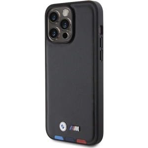 Hurtownia GSM - Case BMW BMHCP15X22PTDK Apple iPhone 15 Pro Max Leder Stempel Tricolor schwarz/black - BMW521 - {ean13} - Hurt