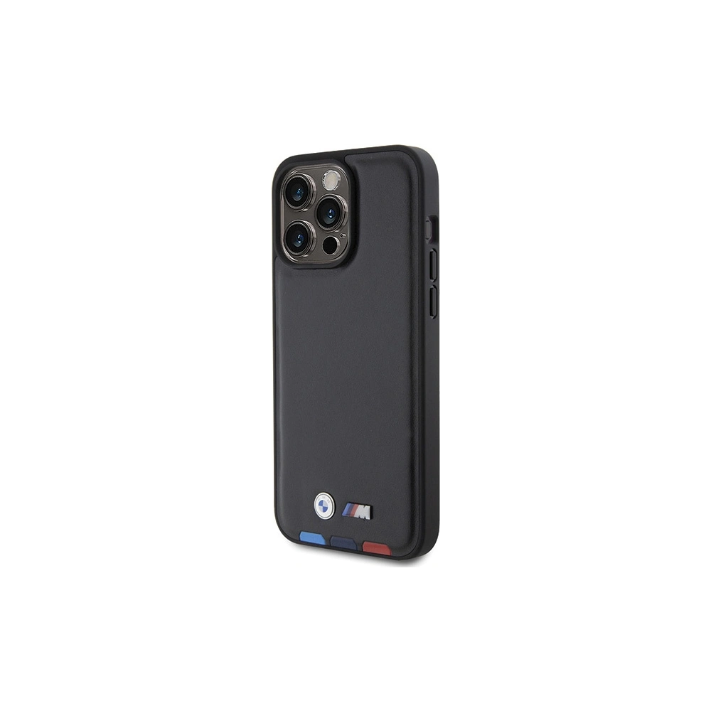 Hurtownia GSM - Etui BMW BMHCP15X22PTDK Apple iPhone 15 Pro Max bőr bélyegző trikolor fekete/black - BMW521 - {ean13} - Hurt