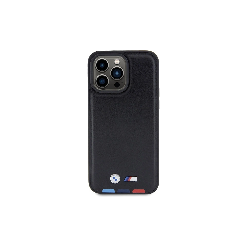 Hurtownia GSM - Etui BMW BMHCP15X22PTDK Apple iPhone 15 Pro Max bőr bélyegző trikolor fekete/black - BMW521 - {ean13} - Hurt
