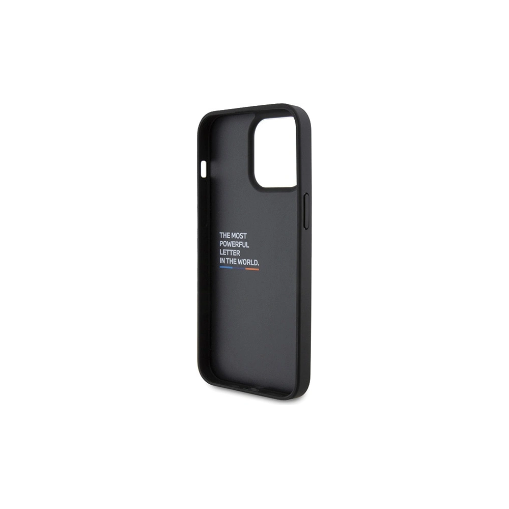 Hurtownia GSM - Etui BMW BMHCP15X22PTDK Apple iPhone 15 Pro Max bőr bélyegző trikolor fekete/black - BMW521 - {ean13} - Hurt
