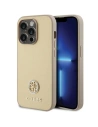 Etui Guess GUHCP15LPS4DGPD Apple iPhone 15 Pro kemény tok Strassz Fém Logó arany/zöld
