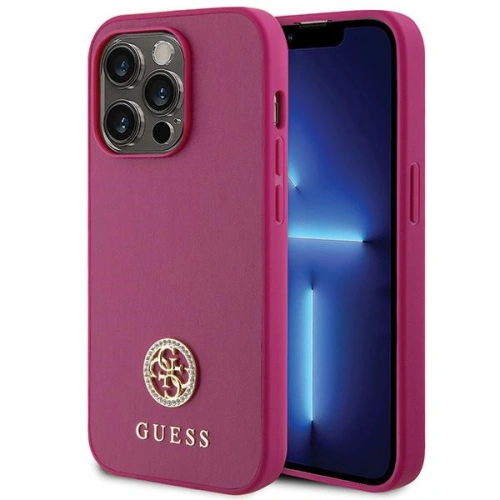 Hurtownia Guess - 3666339150884 - GUE2994 - Etui Guess GUHCP15LPS4DGPP Apple iPhone 15 Pro hardcase Strass Metal Logo różowy/pink - B2B homescreen