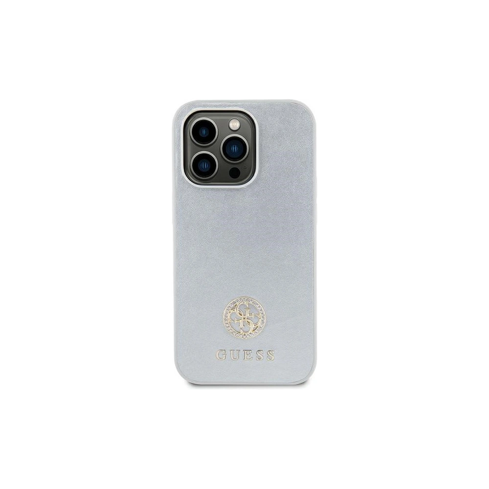 Hurtownia GSM - Case Guess GUHCP15MPS4DGPS Apple iPhone 15 Plus / 14 Plus Hardcase Strass Metall-Logo silber/silver - GUE2995 - {ean13} - Hurt