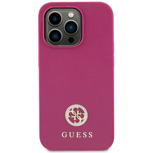 Hurtownia Guess - 3666339150860 - GUE2996 - Etui Guess GUHCP15SPS4DGPP Apple iPhone 15 hardcase Strass Metal Logo różowy/pink - B2B homescreen
