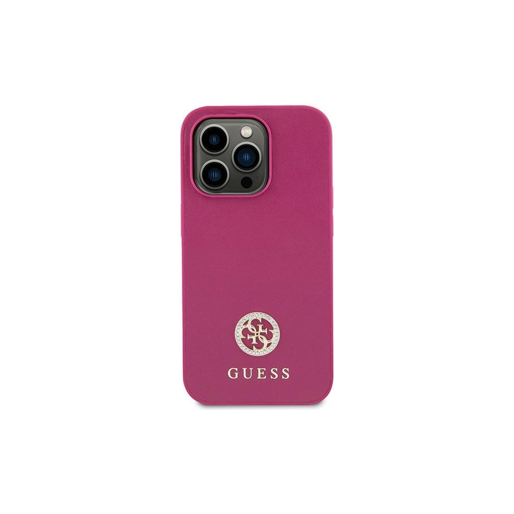 Wholesale Guess GUHCP15SPS4DGPP Apple iPhone 15 hardcase Strass Metal Logo pink - GUE2996 - {ean13} - Hurt