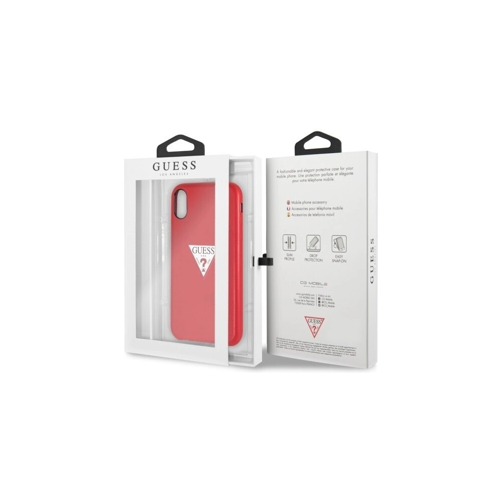 Hurtownia GSM - Etui Guess GUHCI61PTPURE Apple iPhone XR czerwony/red hardcase Triangle - GUE063RED - {ean13} - Hurt