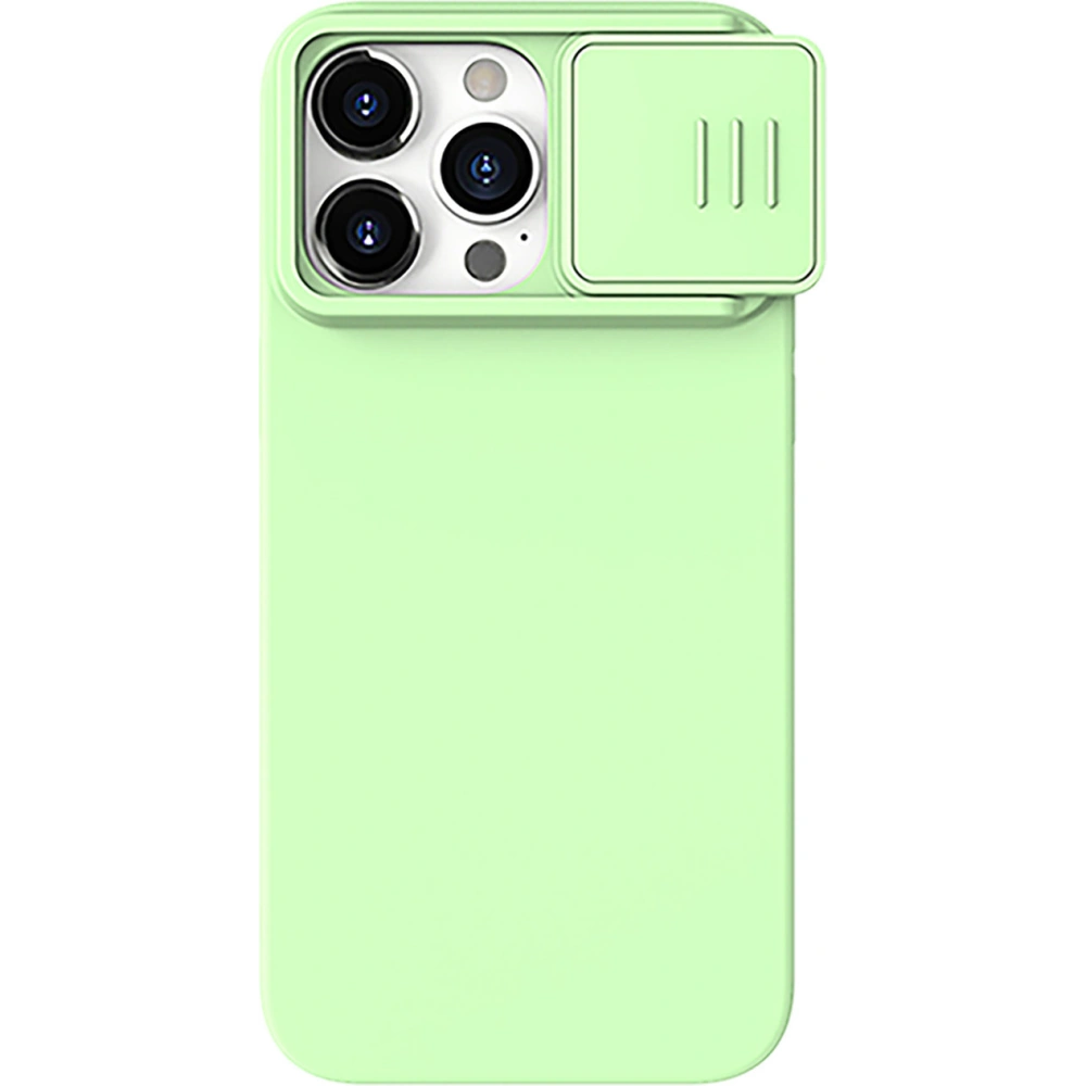 Hurtownia GSM - Etui Nillkin CamShield Silky Silicone Case Apple iPhone 15 Pro miętowe - NLK1276 - {ean13} - Hurt