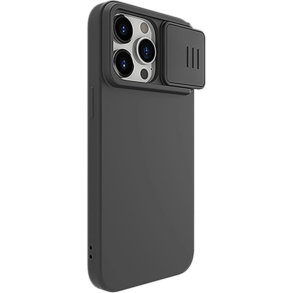 Hurtownia GSM - Etui Nillkin CamShield Silky Silicone Case Apple iPhone 15 Pro Max fekete - NLK1278 - {ean13} - Hurt