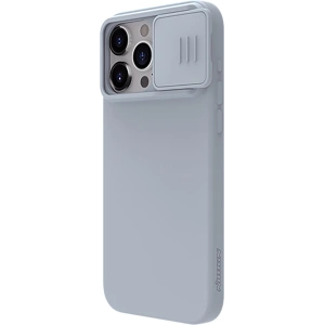 Hurtownia GSM - Etui Nillkin CamShield Silky Silicone Case Apple iPhone 15 Pro Max gri - NLK1279 - {ean13} - Hurt