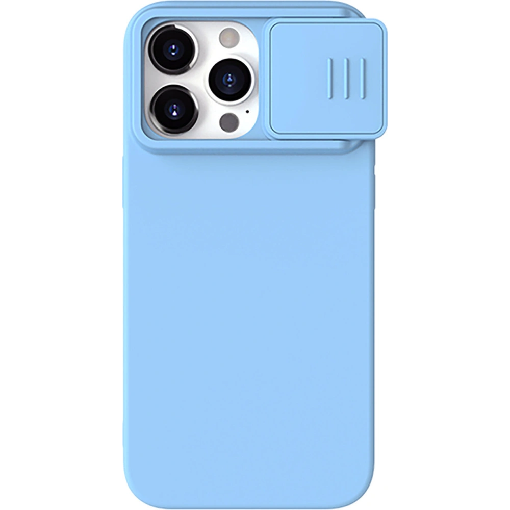 Hurtownia GSM - Etui Nillkin CamShield Silky Silicone Case Apple iPhone 15 Pro Max modré - NLK1280 - {ean13} - Hurt