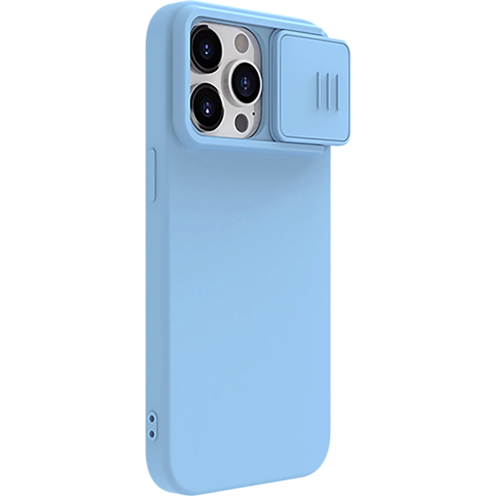Hurtownia GSM - Etui Nillkin CamShield Silky Silicone Case Apple iPhone 15 Pro Max modré - NLK1280 - {ean13} - Hurt
