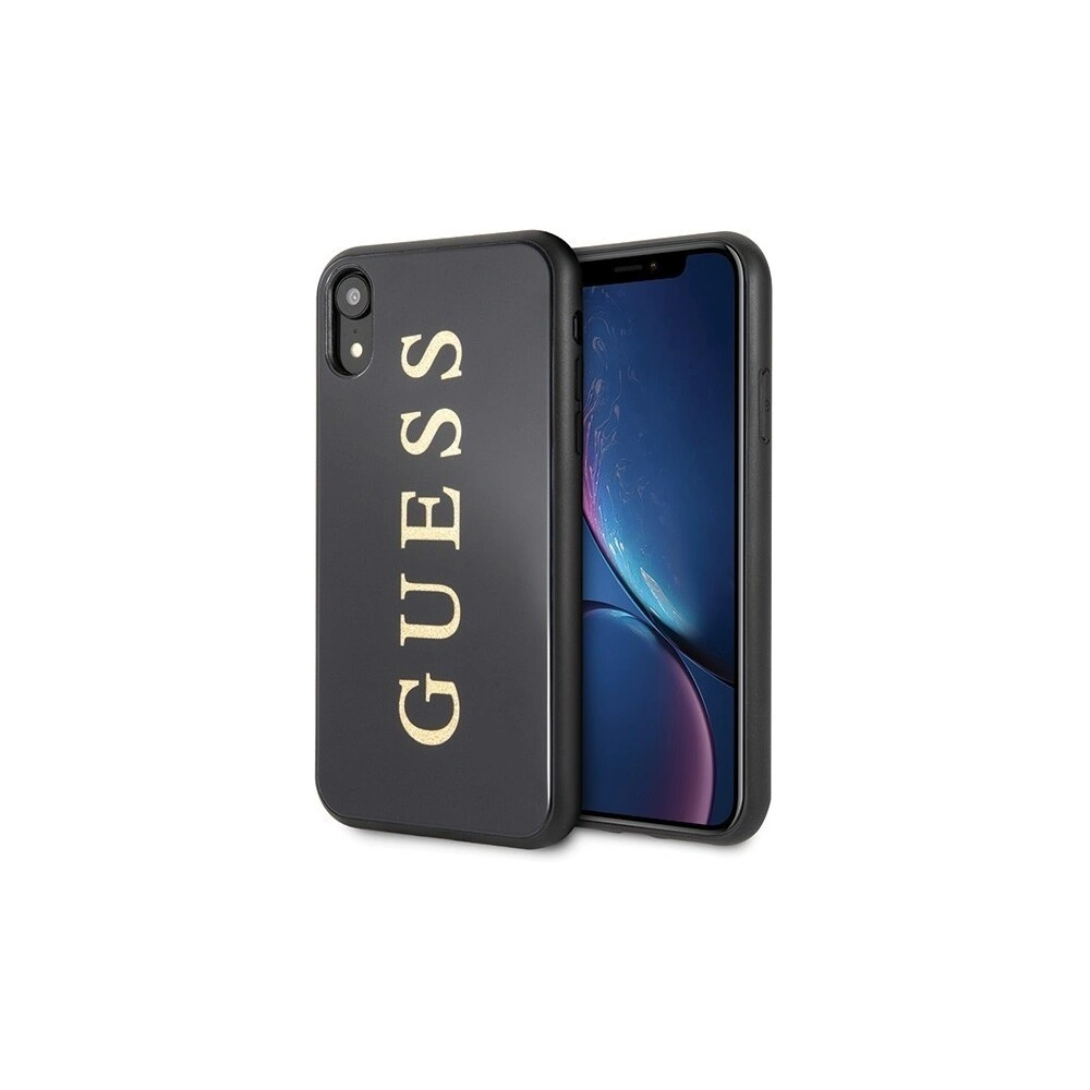 Hurtownia GSM - Etui Guess GUHCI61TGGGBK Apple iPhone XR czarny/black hard case Classic Double Layer Glitter - GUE067BLK - {ean13} - Hurt