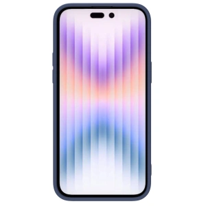 Hurtownia GSM - Etui Nillkin CamShield Silky Silicone Case Apple iPhone 15 Pro Max albastru închis - NLK1281 - {ean13} - Hurt