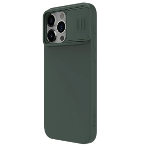 Hurtownia GSM - Etui Nillkin CamShield Silky Silicone Case Apple iPhone 15 Pro Max zielone - NLK1282 - {ean13} - Hurt