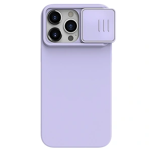 Hurtownia GSM - Etui Nillkin CamShield Silky Silicone Case Apple iPhone 15 Pro Max fioletowe - NLK1283 - {ean13} - Hurt