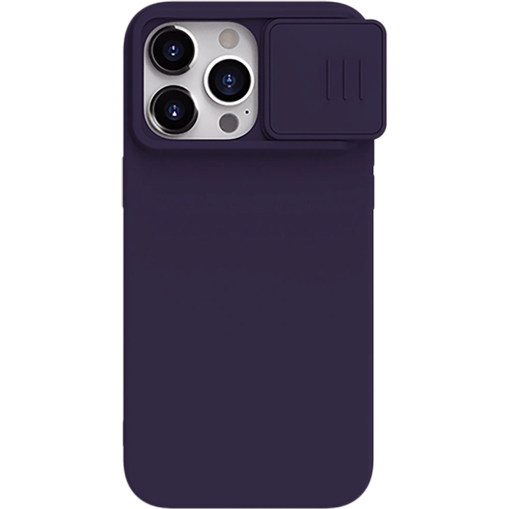Hurtownia GSM - Etui Nillkin CamShield Silky Silicone Case Apple iPhone 15 Pro Max tmavě fialové - NLK1285 - {ean13} - Hurt
