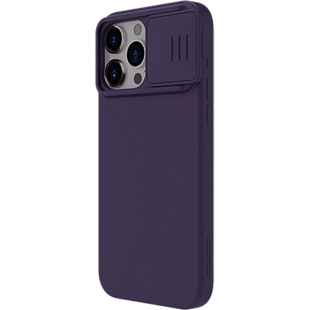 Hurtownia GSM - Etui Nillkin CamShield Silky Silicone Case Apple iPhone 15 Pro Max tmavě fialové - NLK1285 - {ean13} - Hurt