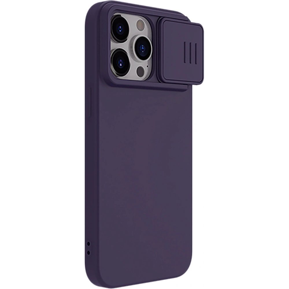 Hurtownia GSM - Etui Nillkin CamShield Silky Silicone Case Apple iPhone 15 Pro Max tmavě fialové - NLK1285 - {ean13} - Hurt