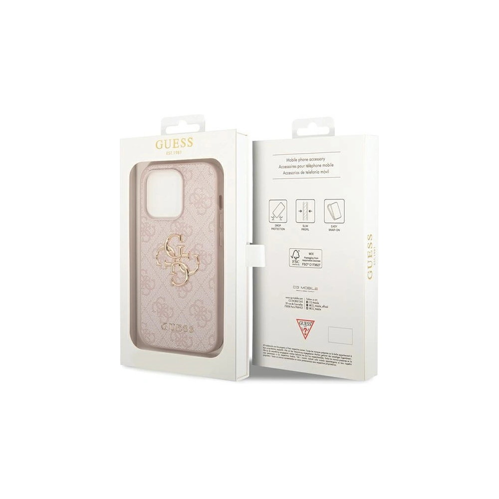 Hurtownia GSM - Etui Guess GUHCP15X4GMGPI Apple iPhone 15 Pro Max kemény tok 4G Nagy Fém Logó rózsaszín/pink - GUE2998 - {ean13} - Hurt