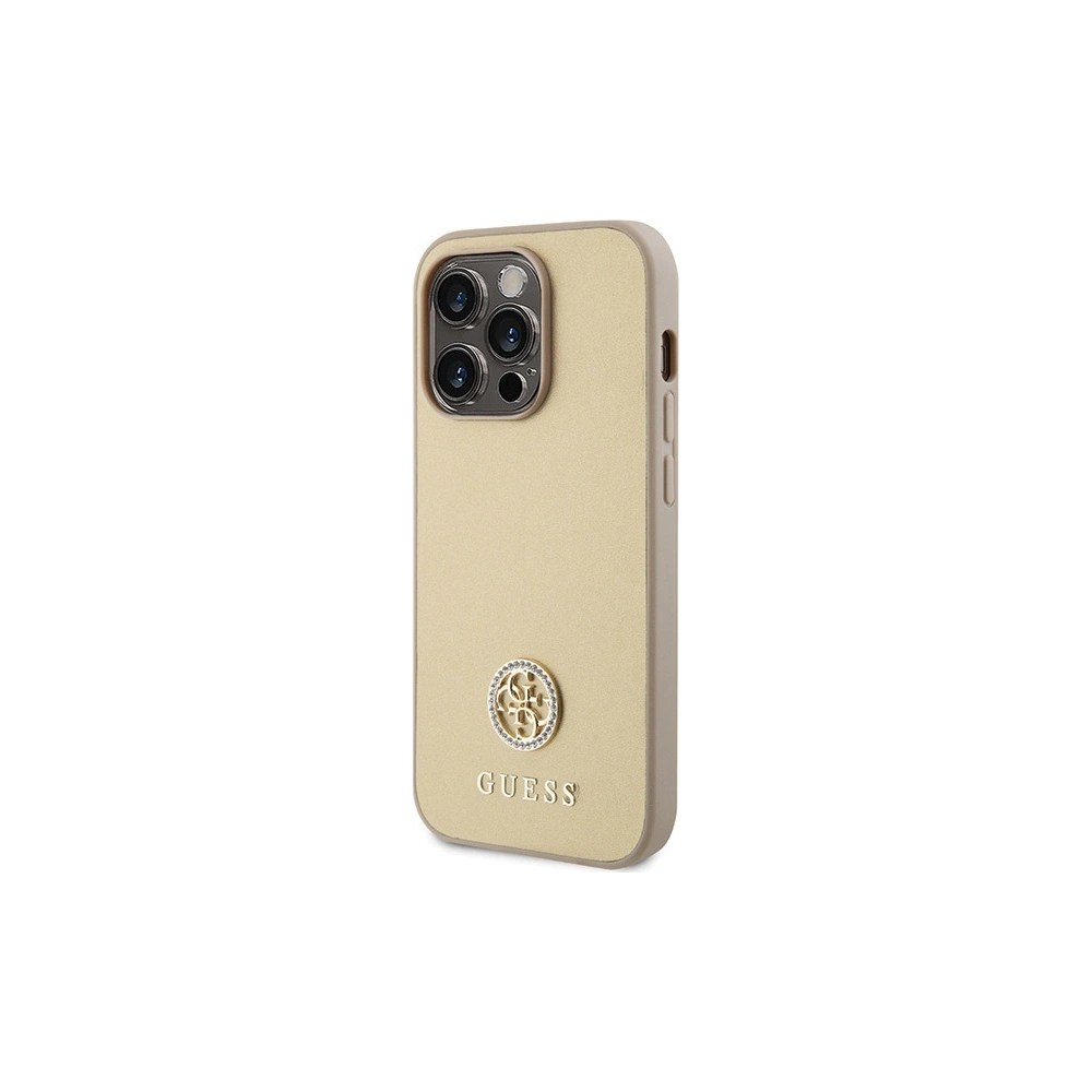 Hurtownia GSM - Case Guess GUHCP15XPS4DGPD Apple iPhone 15 Pro Max Hardcase Strass Metall-Logo gold - GUE2999 - {ean13} - Hurt