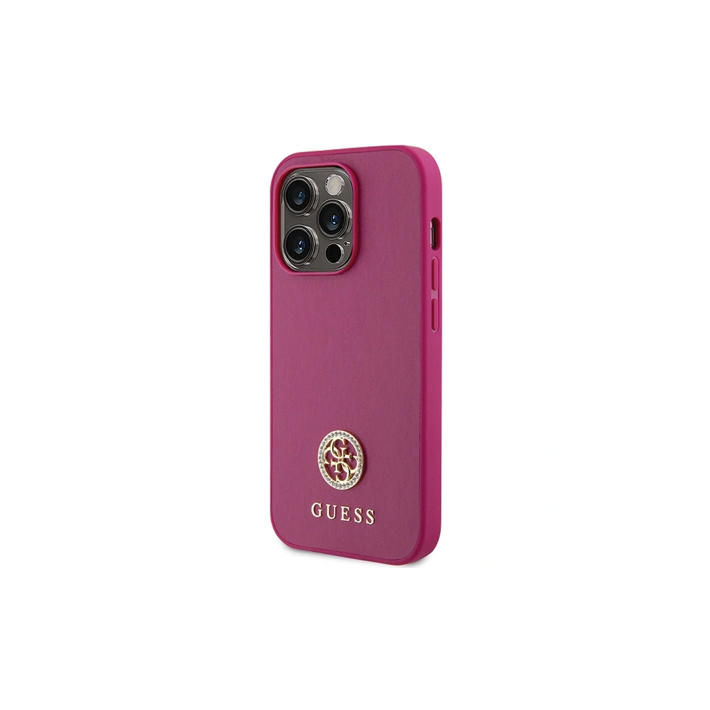 Hurtownia GSM - Etui Guess GUHCP15XPS4DGPP Apple iPhone 15 Pro Max hardcase Strass Metal Logo różowy/pink - GUE3000 - {ean13} - Hurt