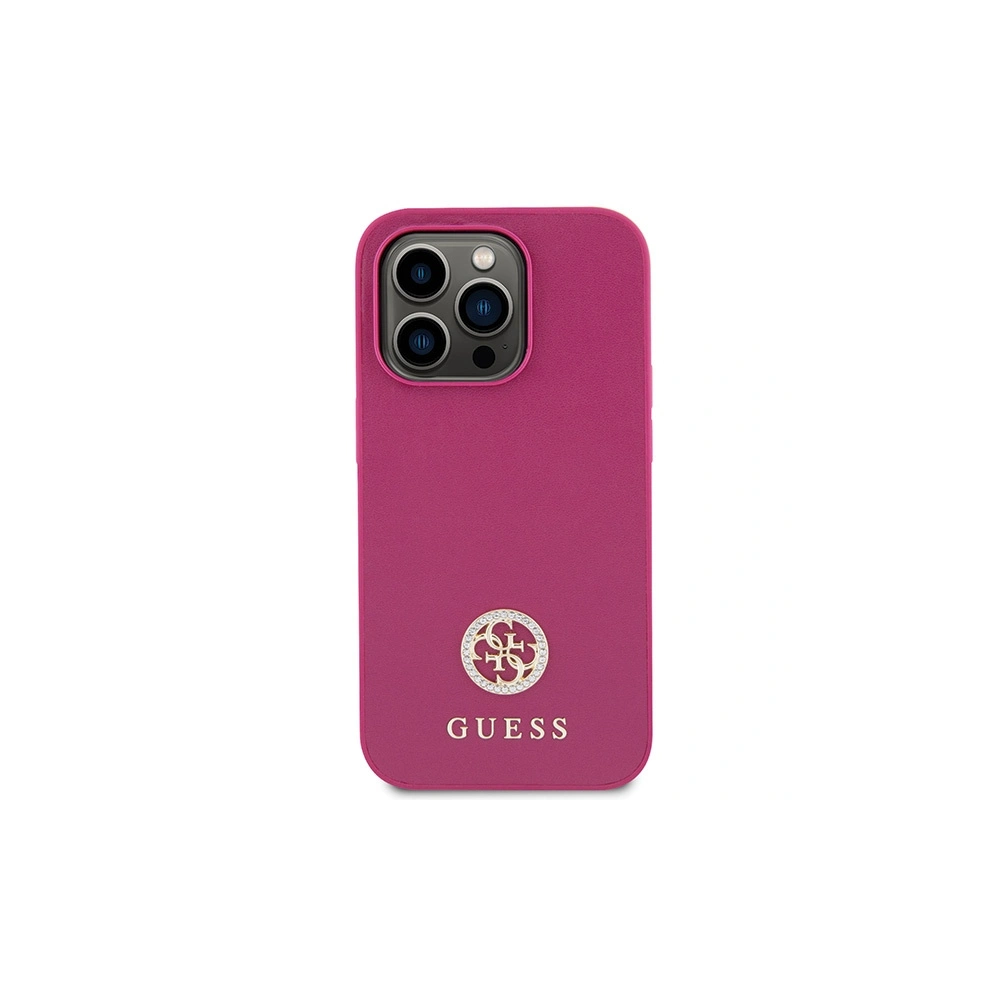 Hurtownia GSM - Etui Guess GUHCP15XPS4DGPP Apple iPhone 15 Pro Max hardcase Strass Metal Logo różowy/pink - GUE3000 - {ean13} - Hurt