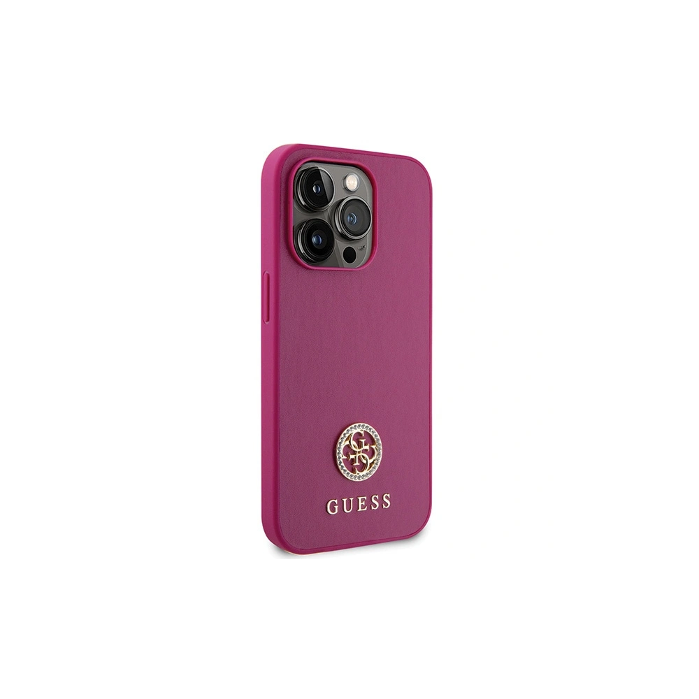 Hurtownia GSM - Etui Guess GUHCP15XPS4DGPP Apple iPhone 15 Pro Max hardcase Strass Metal Logo różowy/pink - GUE3000 - {ean13} - Hurt