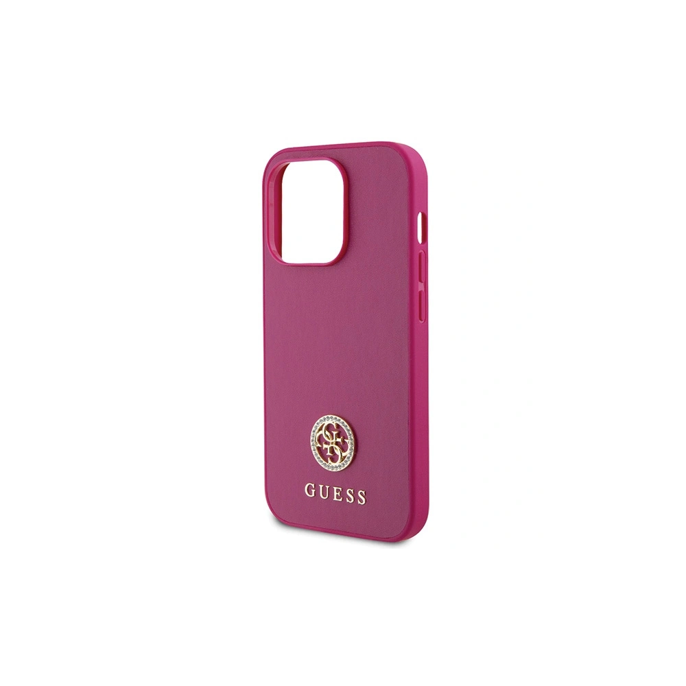 Hurtownia GSM - Etui Guess GUHCP15XPS4DGPP Apple iPhone 15 Pro Max hardcase Strass Metal Logo różowy/pink - GUE3000 - {ean13} - Hurt