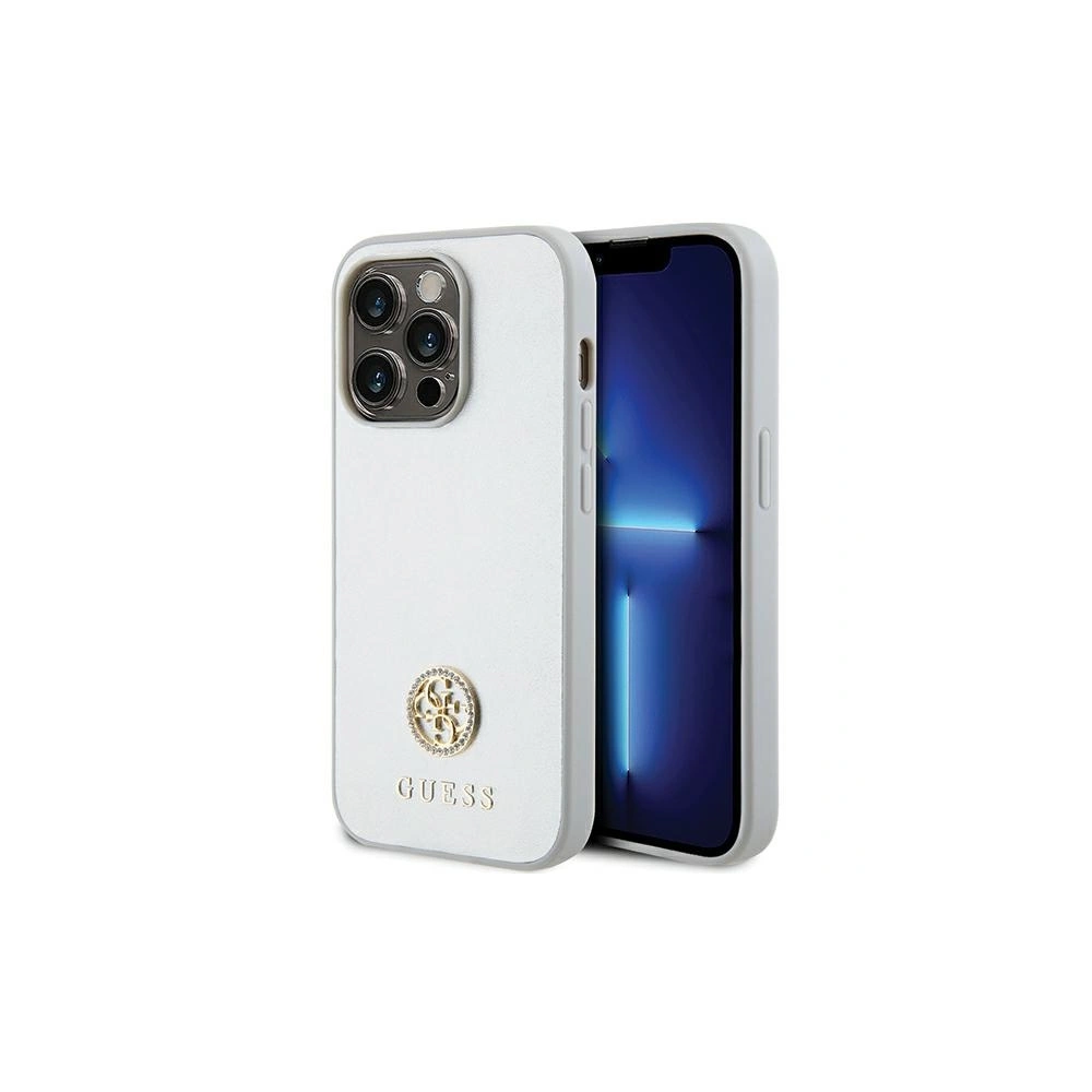 Hurtownia GSM - Case Guess GUHCP15XPS4DGPS Apple iPhone 15 Pro Max Hardcase Strass Metall-Logo Silber/silver - GUE3001 - {ean13} - Hurt