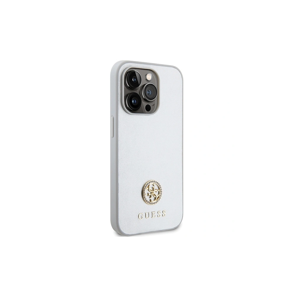 Hurtownia GSM - Etui Guess GUHCP15XPS4DGPS Apple iPhone 15 Pro Max hardcase Strass Metal Logo srebrny/silver - GUE3001 - {ean13} - Hurt