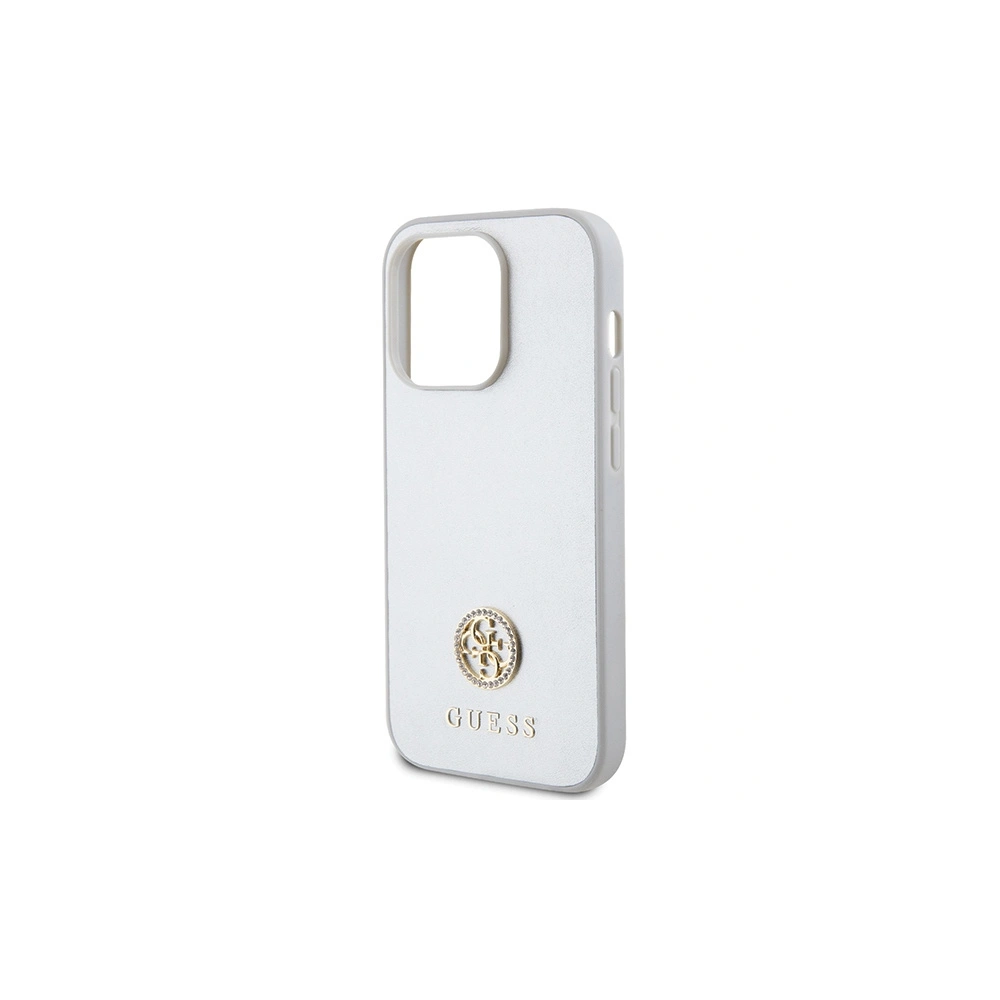 Wholesale Guess GUHCP15XPS4DGPS Apple iPhone 15 Pro Max hardcase Strass Metal Logo silver - GUE3001 - {ean13} - Hurt