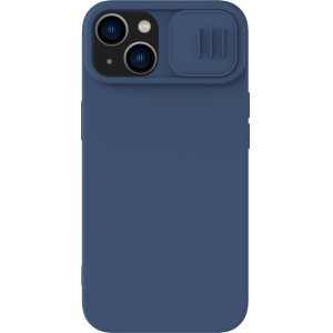 Hurtownia GSM - Etui Nillkin CamShield Silky Silicone Case Apple iPhone 15 Plus / 14 Plus albastru închis - NLK1287 - {ean13} - Hurt