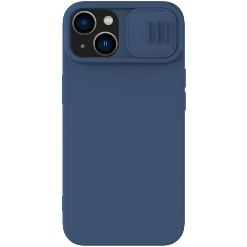 Nillkin Distributor - 6902048266476 - NLK1287 - Nillkin CamShield Silky Silicone Case Apple iPhone 15 Plus / 14 Plus dark blue - B2B homescreen