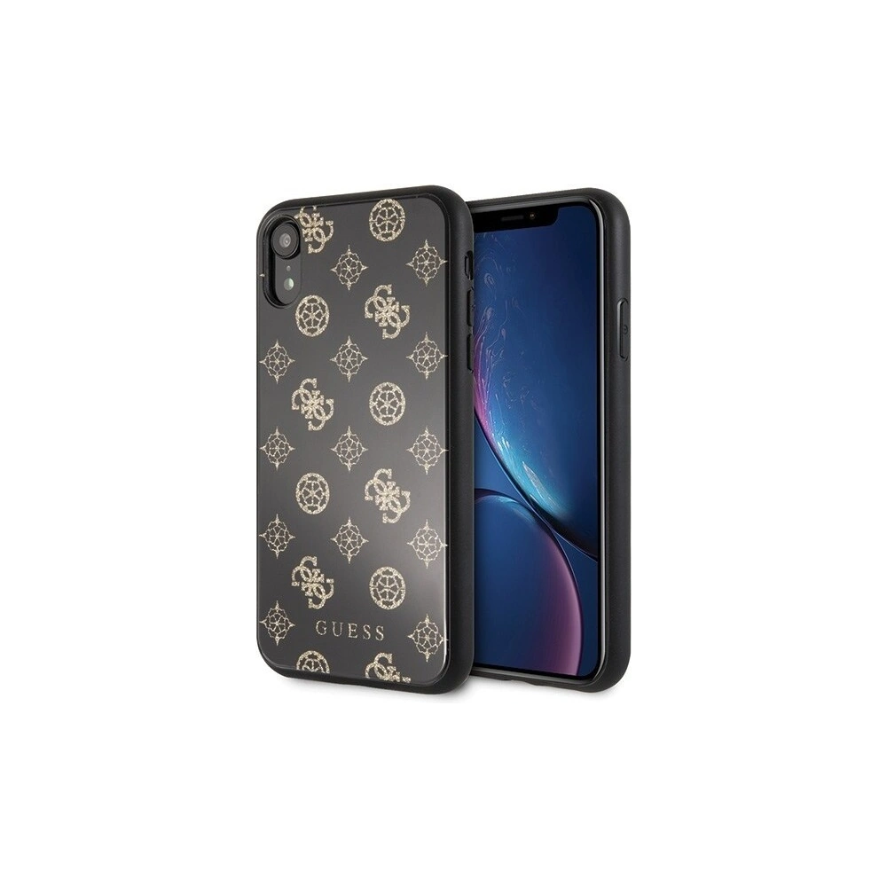 Hurtownia GSM - Etui Guess GUHCI61TGGPBK Apple iPhone XR czarny/black hard case Peony G Double Layer Glitter - GUE068BLK - {ean13} - Hurt