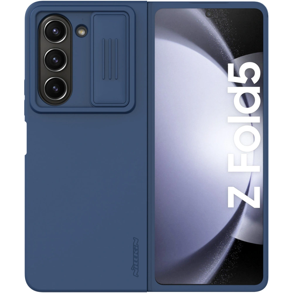 Hurtownia GSM - Etui Nillkin CamShield Silky Silicone Case Samsung Galaxy Z Fold5 tmavě modré - NLK1290 - {ean13} - Hurt