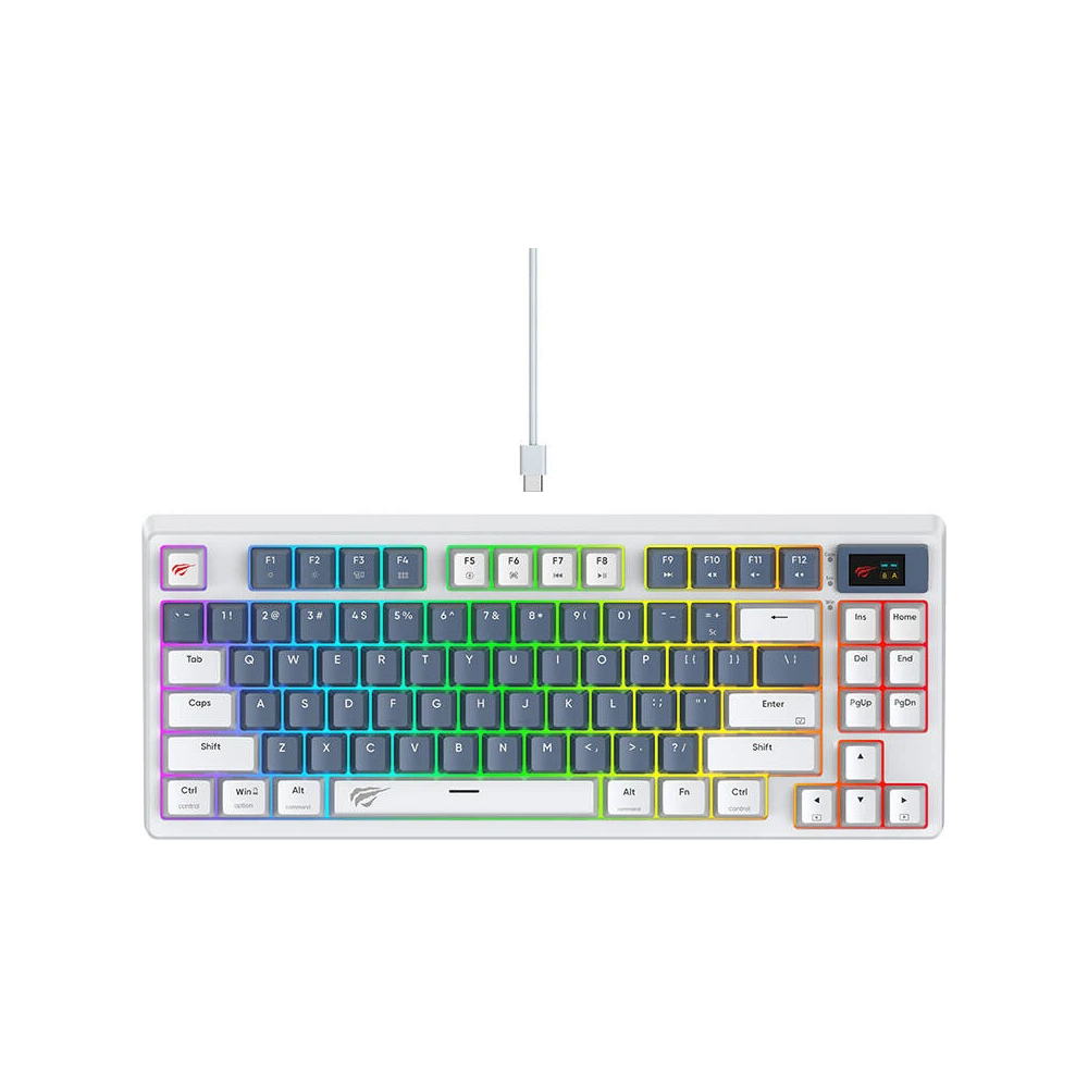 Hurtownia GSM - Mechanische Gaming-Tastatur Havit KB884L weiß - HVT237 - {ean13} - Hurt