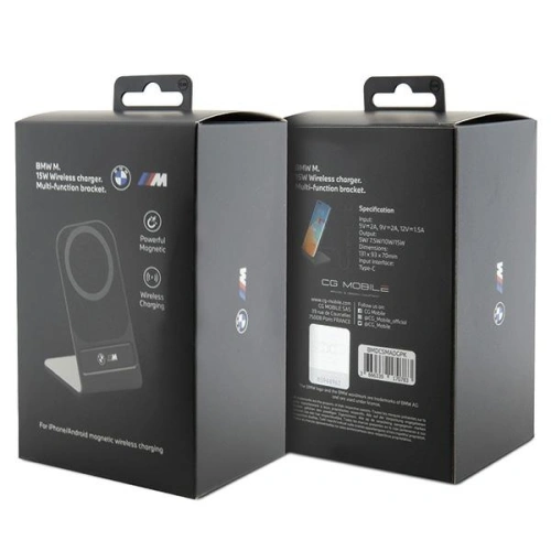 Ładowarka indukcyjna BMW BMDCSMADGPK 15W M Edition MagSafe czarny/black