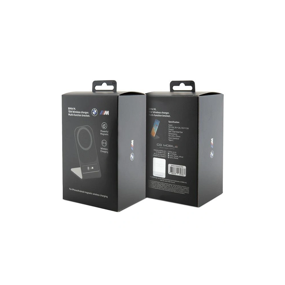 Hurtownia GSM - Indukční nabíječka BMW BMDCSMADGPK 15W M Edition MagSafe černá/black - BMW522 - {ean13} - Hurt