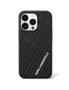 Karl Lagerfeld KLHCN613DMKRLK Apple iPhone XR / 11 hardcase 3D Rubber Multi Logo black