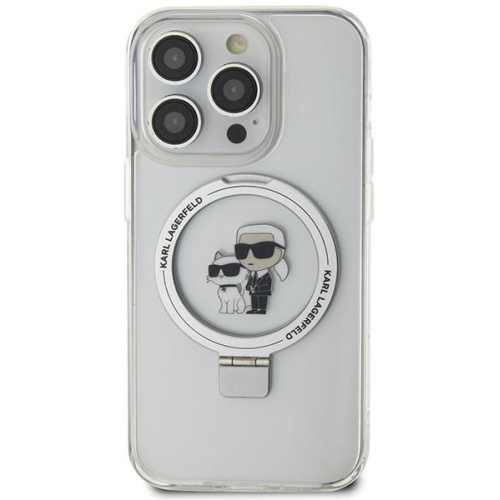 Karl Lagerfeld Distributor - 3666339168797 - KLD1752 - Karl Lagerfeld KLHMN61HMRSKCH Apple iPhone XR / 11 hardcase Ring Stand Karl&Choupettte MagSafe white - B2B homescreen