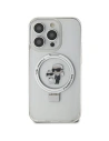 Karl Lagerfeld KLHMN61HMRSKCH Apple iPhone XR / 11 hardcase Ring Stand Karl&Choupettte MagSafe white