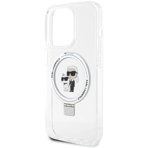 Hurtownia GSM - Etui Karl Lagerfeld KLHMP14LHMRSKCH Apple iPhone 14 Pro hardcase Ring Stand Karl&Choupettte MagSafe alb/white - KLD1754 - {ean13} - Hurt
