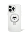 Hurtownia GSM - Etui Karl Lagerfeld KLHMP15LHMRSCHH Apple iPhone 15 Pro hardcase Ring Stand Choupette Head MagSafe biały/white - KLD1755 - {ean13} - Hurt