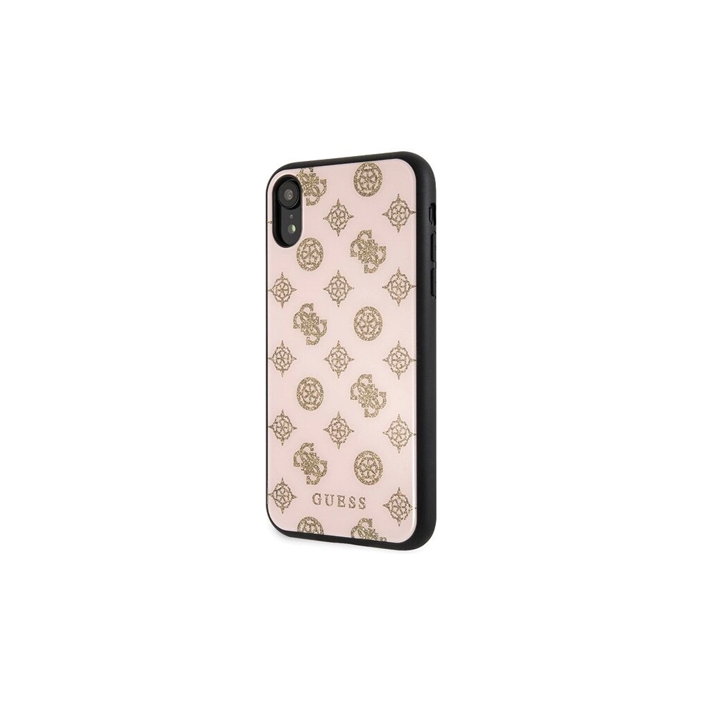Wholesale Guess GUHCI61TGGPLP iPhone Xr light pink hard case Peony G Double Layer Glitter - GUE069PNK - {ean13} - Hurt