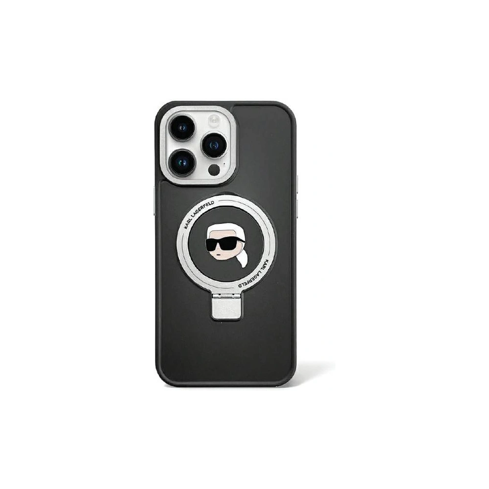 Hurtownia GSM - Etui Karl Lagerfeld KLHMP15SHMRSKHK Apple iPhone 15 hardcase Ring Stand Karl Head MagSafe czarny/black - KLD1763 - {ean13} - Hurt