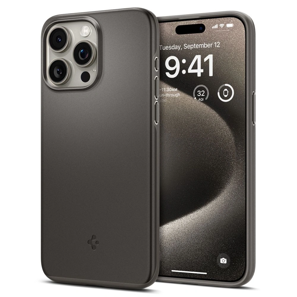 Hurtownia GSM - Etui Spigen Thin Fit Apple iPhone 15 Pro Max Gunmetal - SPN3156 - {ean13} - Hurt